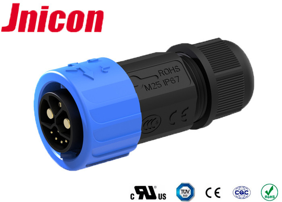 2 พลังงาน 1 สายดินตัวเชื่อมต่อไฟฟ้า IP67 5 ข้อมูลรวมสำหรับระบบลิเธียมไอออน