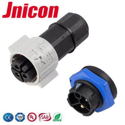 M19 IP67 ปลั๊กเสียบกันน้ำพิกัด 20A ขั้วต่อสายไฟสำหรับอุปกรณ์ LED กลางแจ้ง