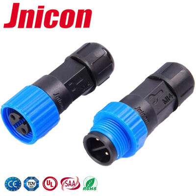 10A M15 2 Pin IP68 พล็อกเชื่อม 0.3 - 1.5mm2 ระยะสายไฟสําหรับอุปกรณ์ประกาย