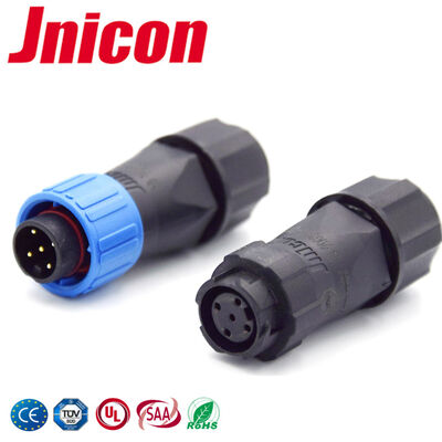 M16  IP68 10A Waterproof 5 Pin Plastic PA66 300V Circular Connectors For Product Coding Machines
