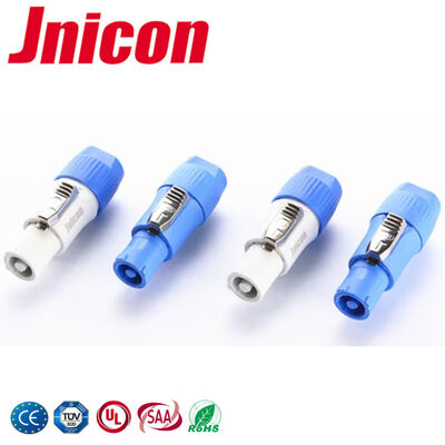 IP44/IP65 Jnicon Powercon Connector 20A PA66 โซกิตสําหรับจอ LED นอก