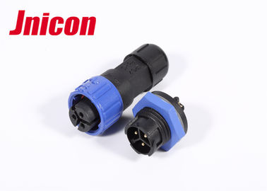 Jnicon LED ซ็อกเก็ตปลั๊กกันน้ำ 10A 3 ขากดล็อคแผงเมาท์