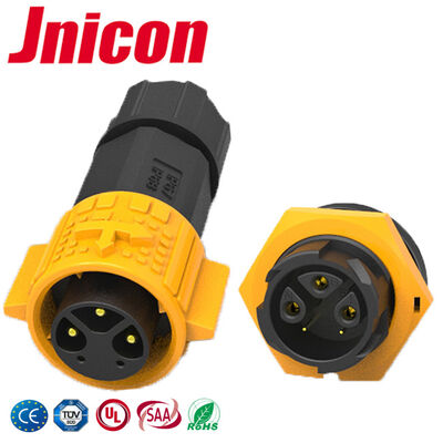 คอนเนคเตอร์วงกลมกันน้ำ 20A IP67 RoHS 3+2 พิน 300V Wire To Board Connector