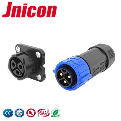 ขั้วต่อไฟฟ้ากันน้ำ IP67 50A M25 3 พิน สายไฟต่อแผงวงจร