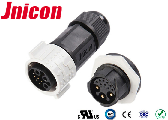 ตัวเชื่อมต่อพลาสติกกันน้ำกระแสสูง 500V 2 เฟสสายเคเบิลขึ้นรูปสำหรับพลังงาน