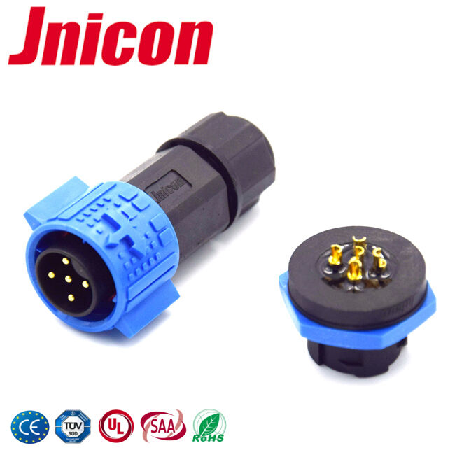 5A IP67 M19 5 ปินต่อกันน้ํา สายต่อ board วงกลม IP67 พลังงานเชื่อม