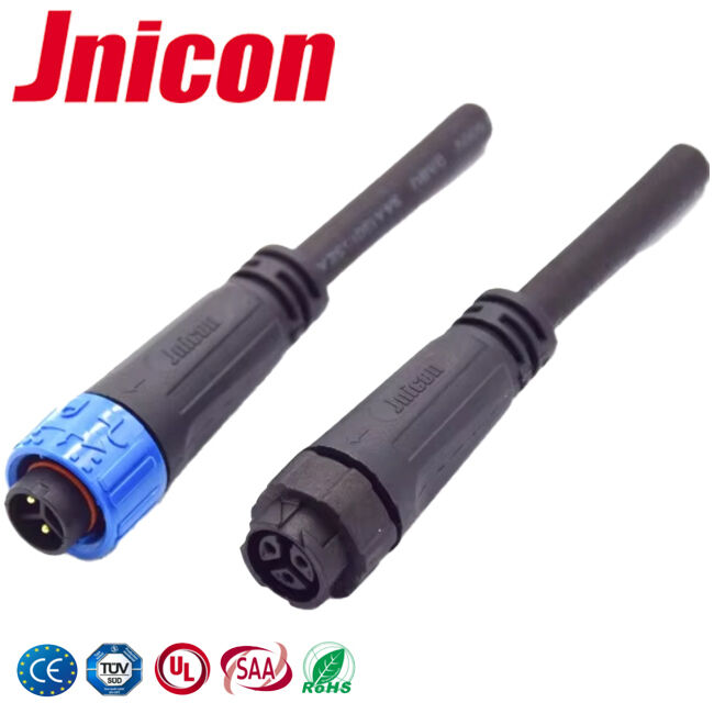 3 Pin M16 10A เครื่องเชื่อมไฟฟ้ากันน้ํา ชาย หญิง โคลมเคเบิล Quick Connector