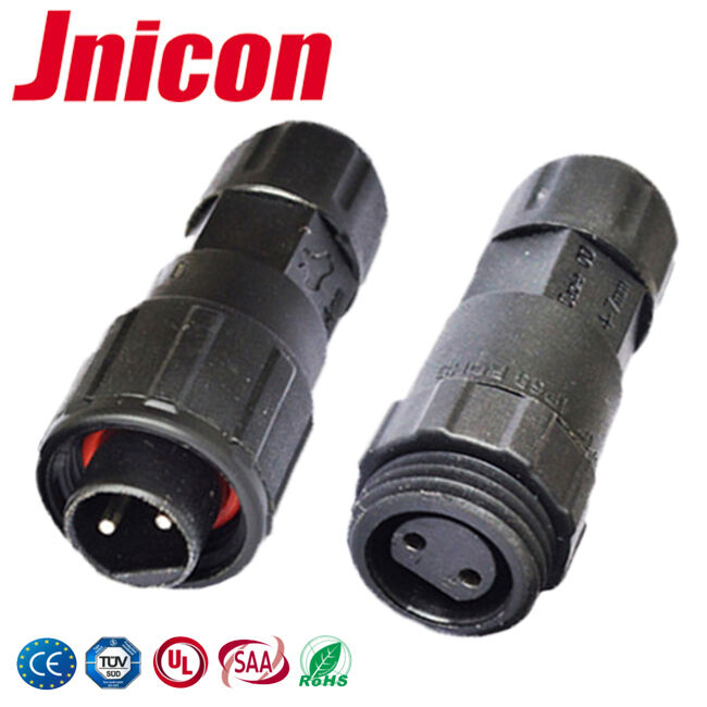 M16 2 Pin Wire Quick Disconnect Connectors -40℃~105℃ 10A 300V Waterproof Connector