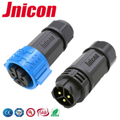 50A 500V M25 เครื่องเชื่อมต่อภายนอกกันน้ํา 3 ปิน เครื่องเชื่อมต่อไฟฟ้าล็อคเร็ว