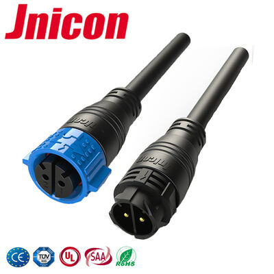 M25 IP67 สายเชื่อม 600V ชาย สายเชื่อม หญิง 2 ปิน ทนต่อการแก่