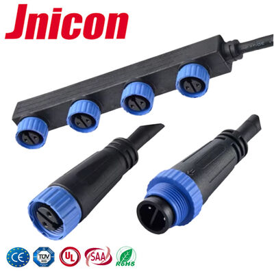ขั้วต่อสายไฟกันน้ำขนาดเล็ก 300V 10A ขั้วต่อตัวผู้ตัวเมียไฟฟ้า TUV