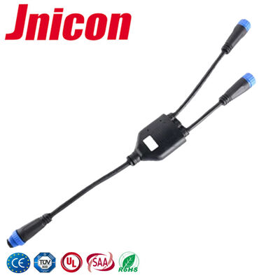 Y-สาขา 10A Wire Splice Connector 20 ~ 16AWG กันน้ํา 2 ทางเชื่อมต่อ