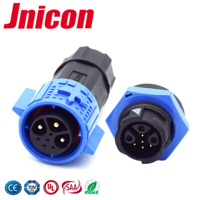 3+5 Pin M19 15A+5A กันน้ํา Quick Connect Wire To Board พัชล็อคเชื่อมต่อ