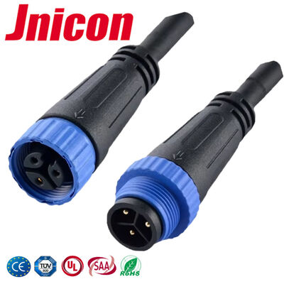 เครื่องเชื่อมเคเบิลกันน้ํา 3 ปินทอง M15 10A 300V สําหรับ LED นอก
